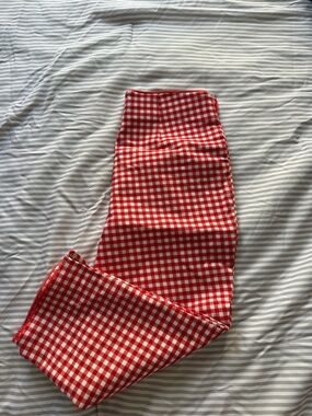 Urban Outfitters Red and White Gingham capris